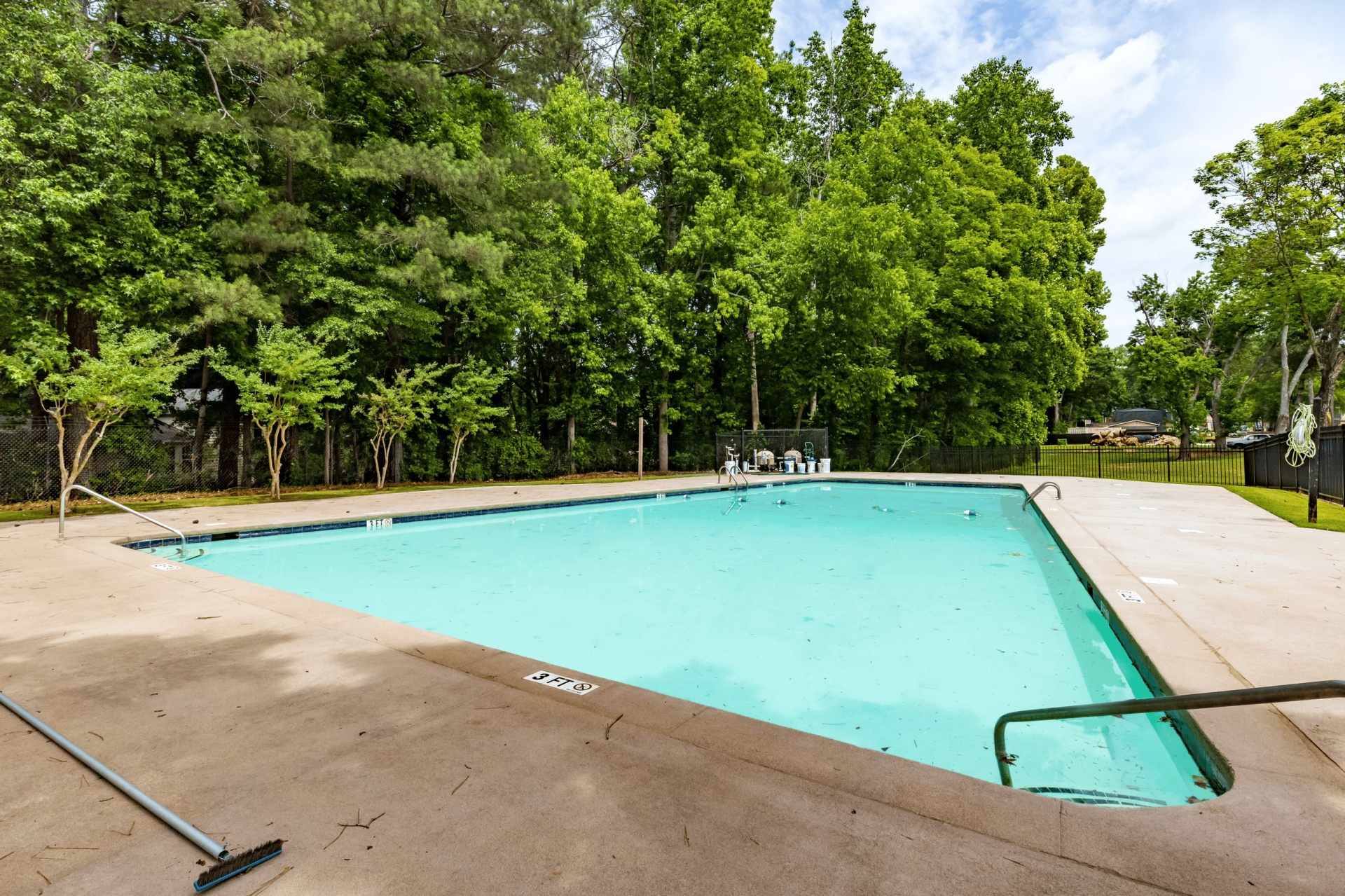 community pool at Rhythm at Riverdale apartments